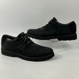 New Balance Dunham Men 16D DAK03 BK Waterproof Oxford Shoe Black Leather RevLite